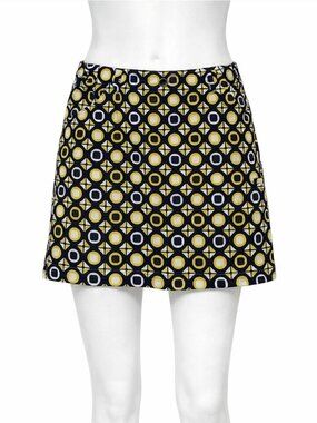 N’vo Geo Print Mini Skort Skirt Pockets Tennis Golf Sporty Preppy Activewear